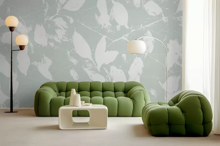 Valokuvatapetti Minimalistinen valkoisten täplien kuvio w02936