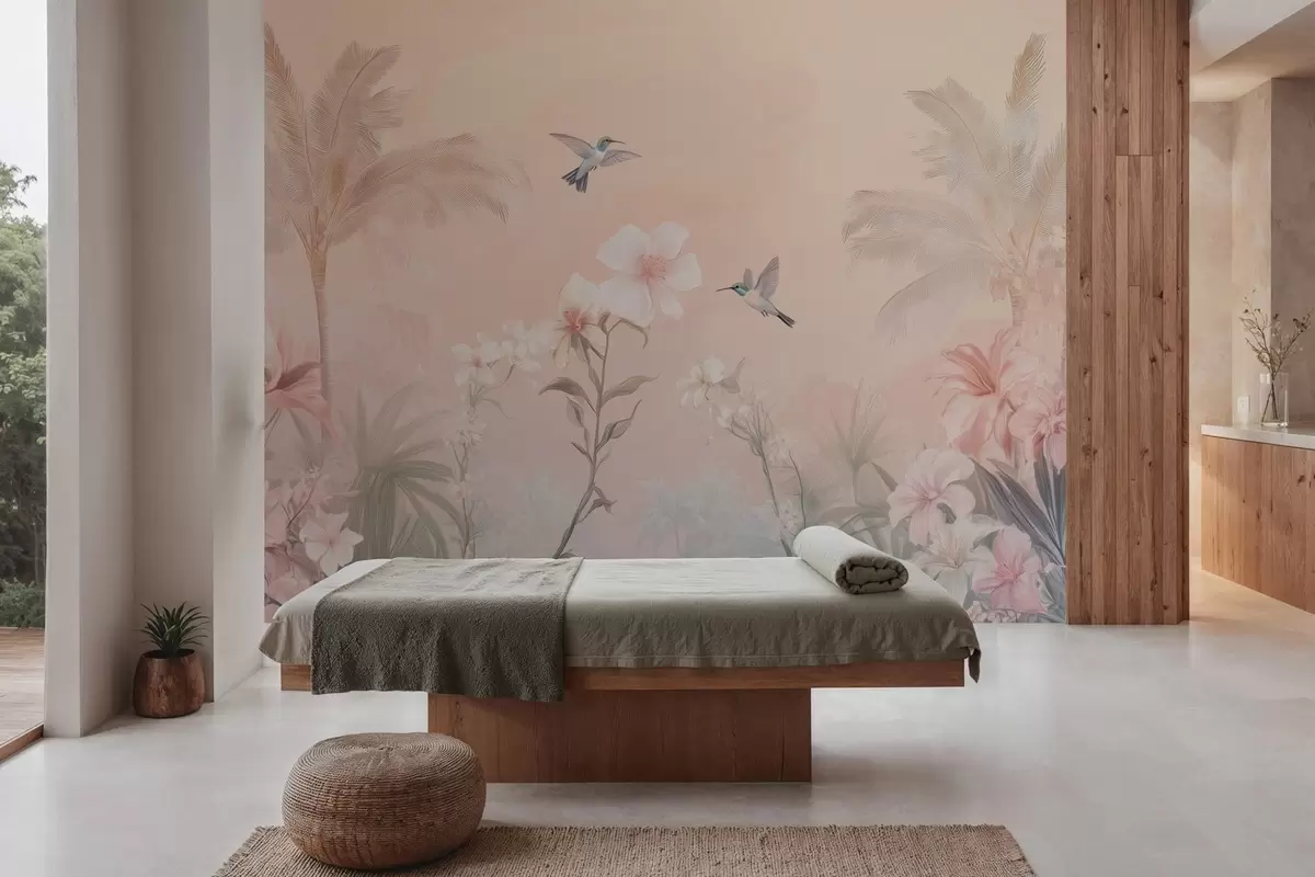 Valokuvatapetti trooppinen paratiisi, jossa on kaliiperi - w03016