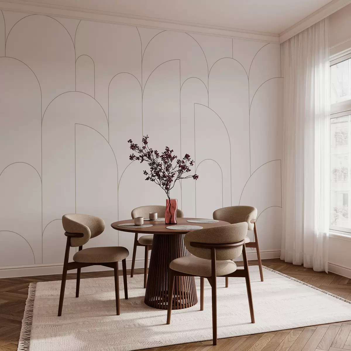 Valokuvatapetti Minimalistiset kaaret w03145v1