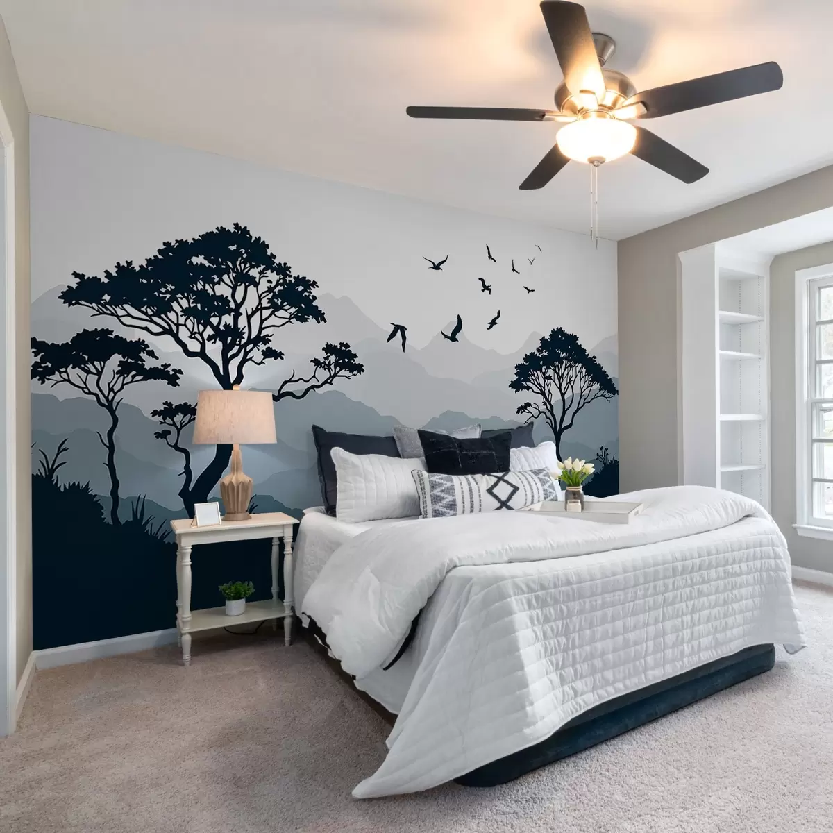 Valokuvatapetti Siluetti maisema w03210