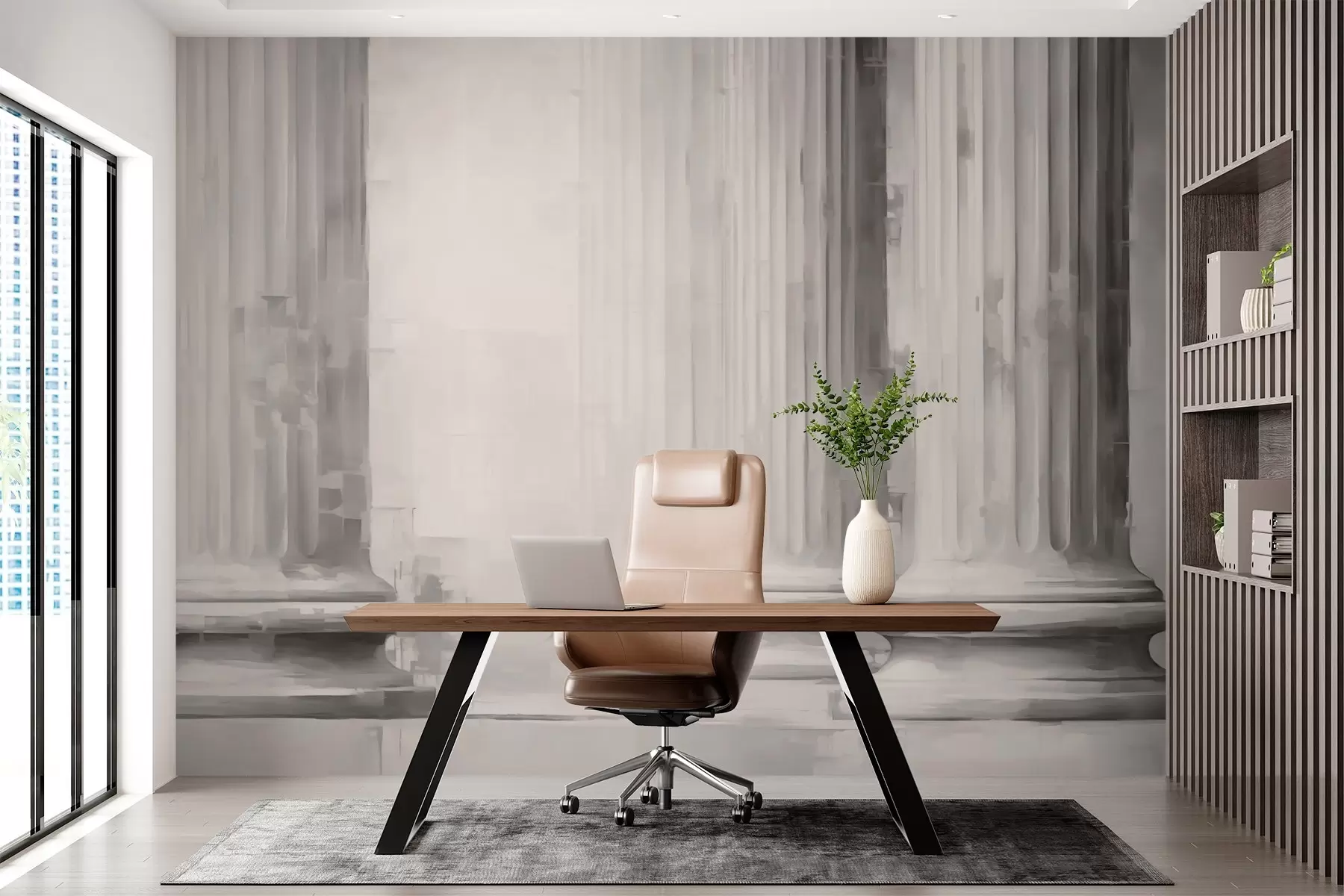 Valokuvatapetti Pylväät jäljitelmä maalaus w03359