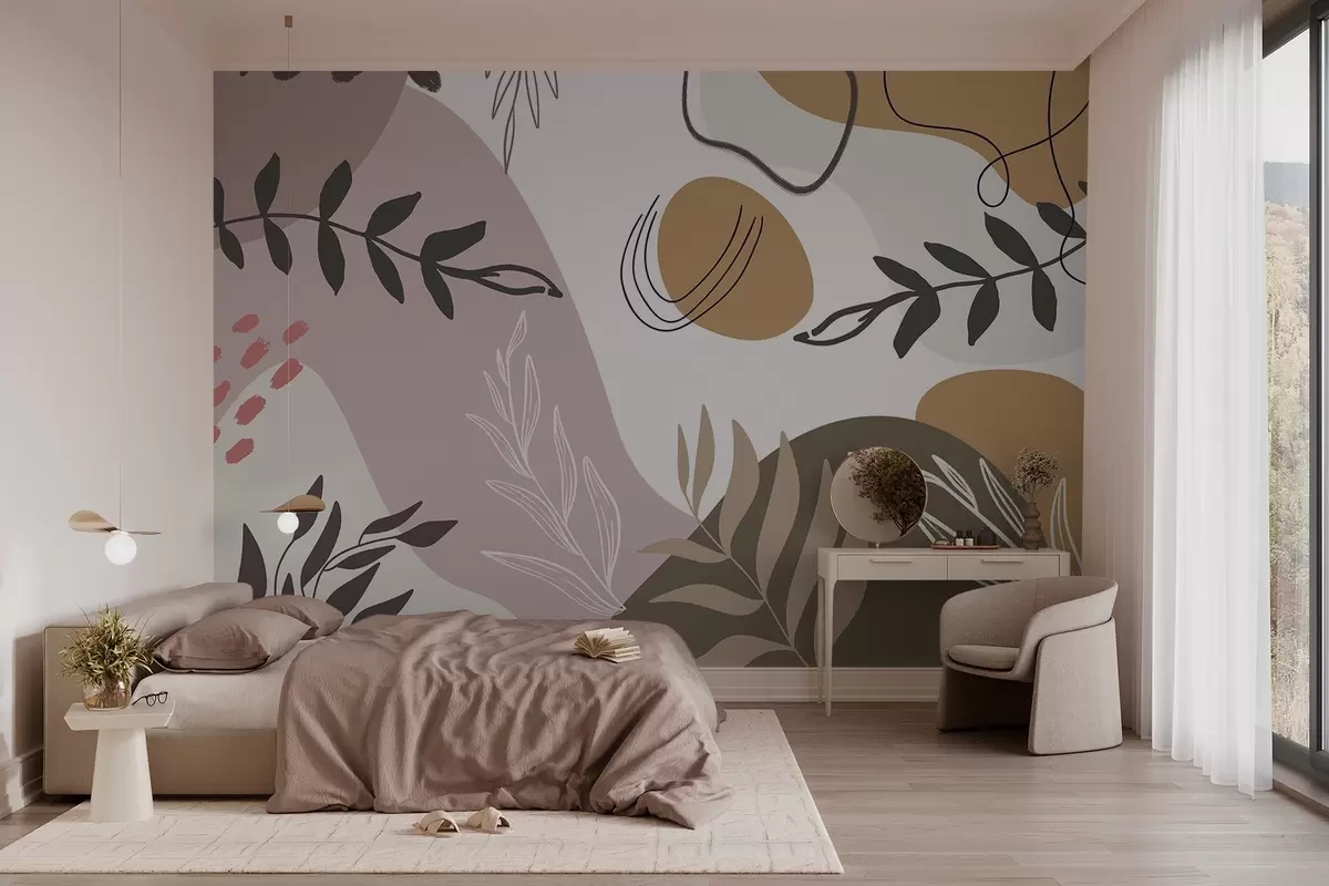 Valokuvatapetti Abstraktit kasviaiheet w03262