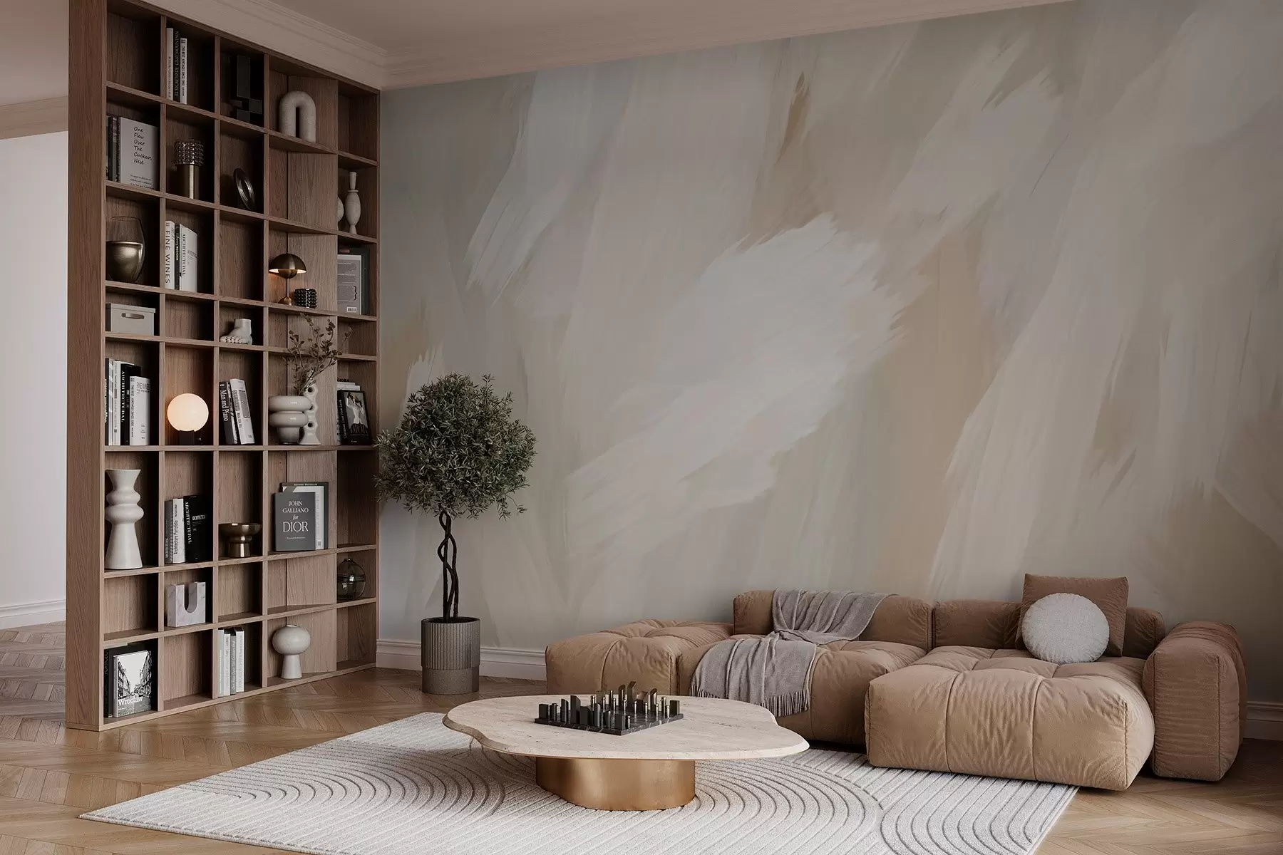 Valokuvatapetti Kevyiden siveltimenvedon tyyli w03371