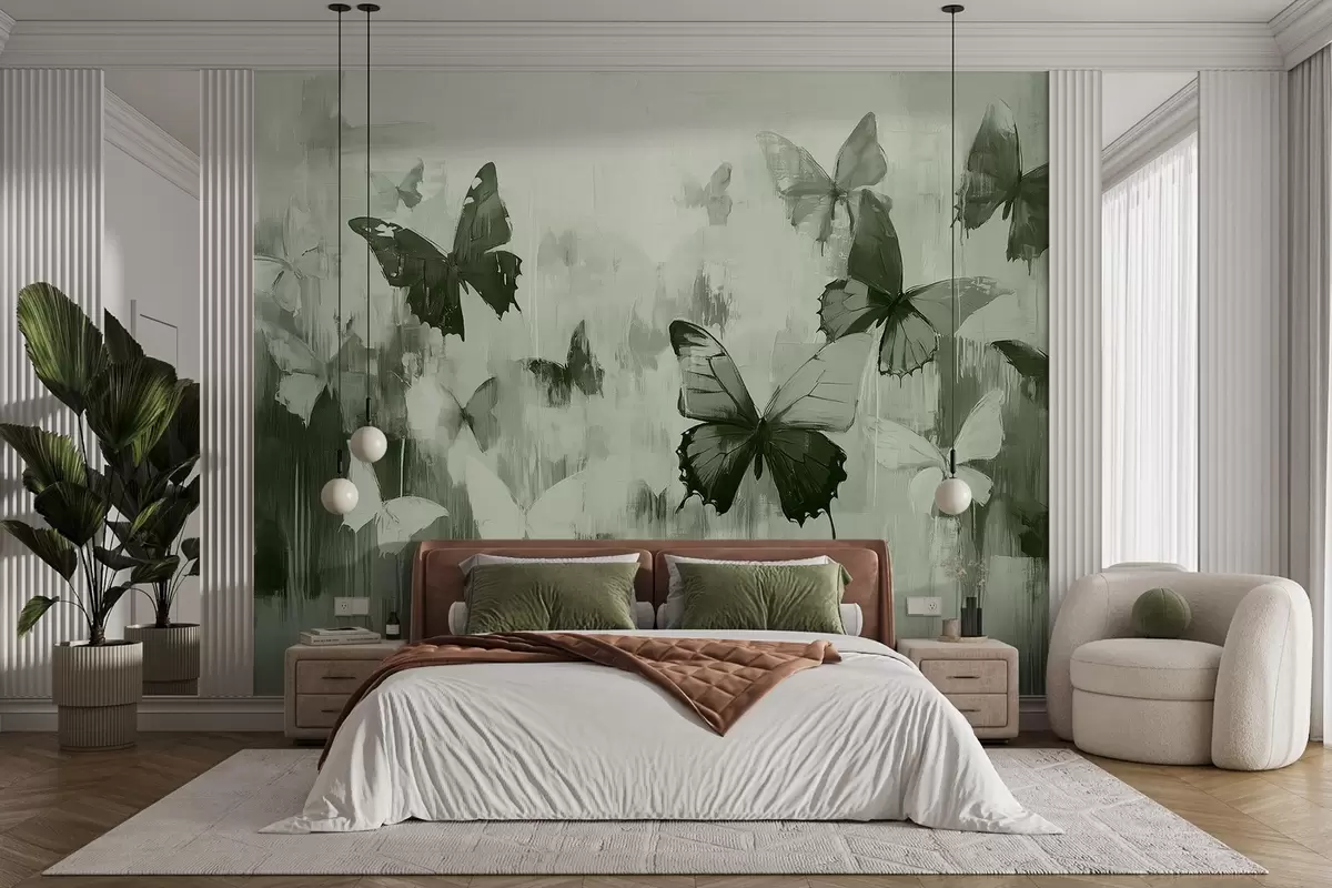 Valokuvatapetti Abstraktit perhoset w08924v2