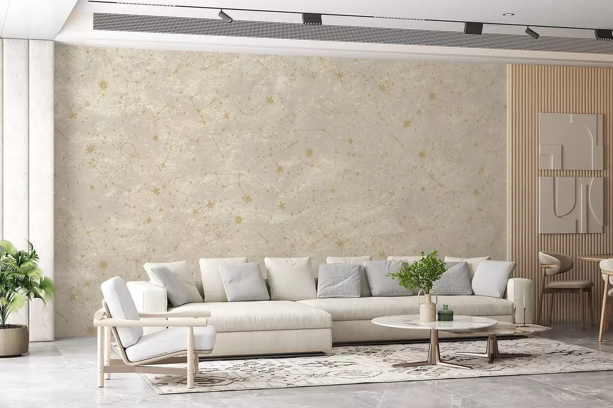 Valokuvatapetti Lempeät tähdet, planeetat ja tähtikuviot w08931