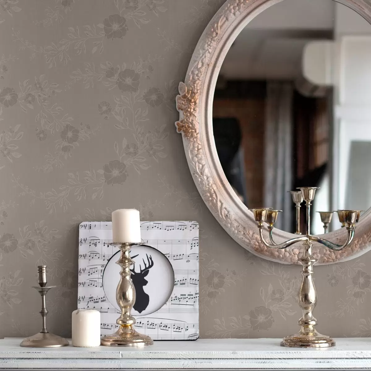 Taustakuva Kukat, joissa on vaaleat lehdet a00006