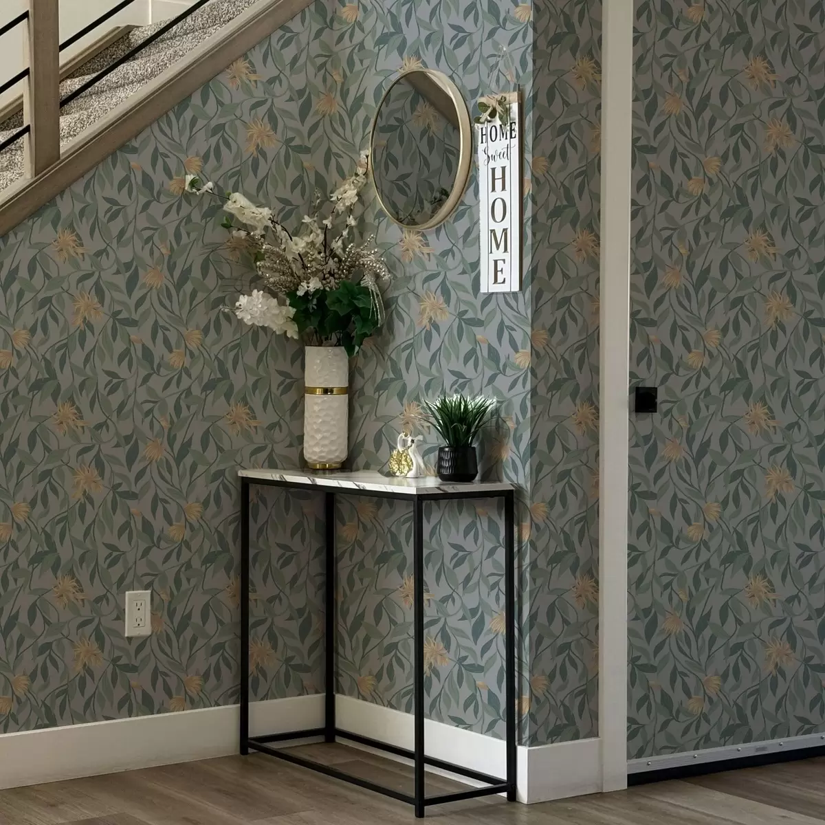 Taustakuva Roikkuvat oksat keltaisine kukkineen a00052