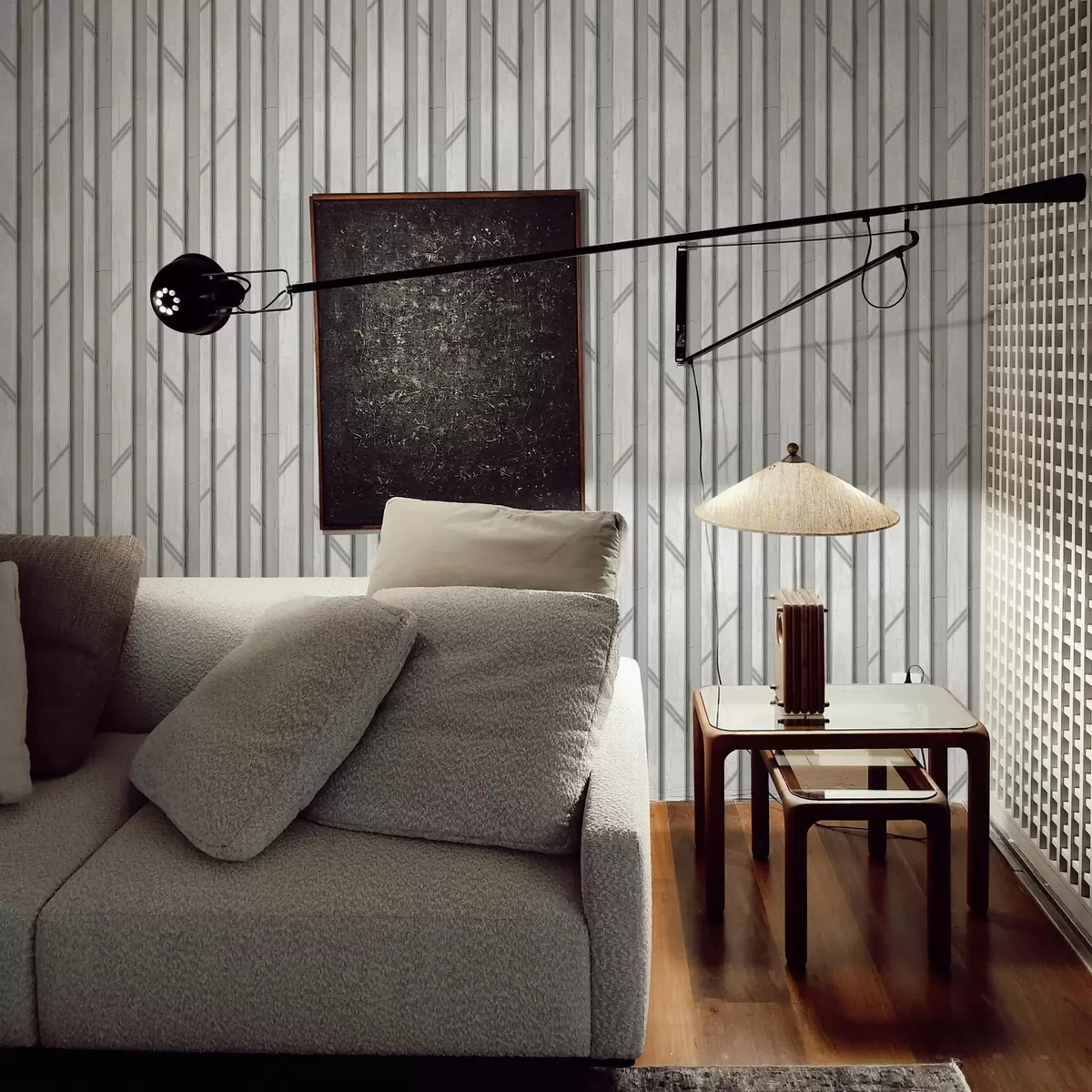 Taustakuva Puupaneeliefekti vaaleanharmaalla värillä a00055