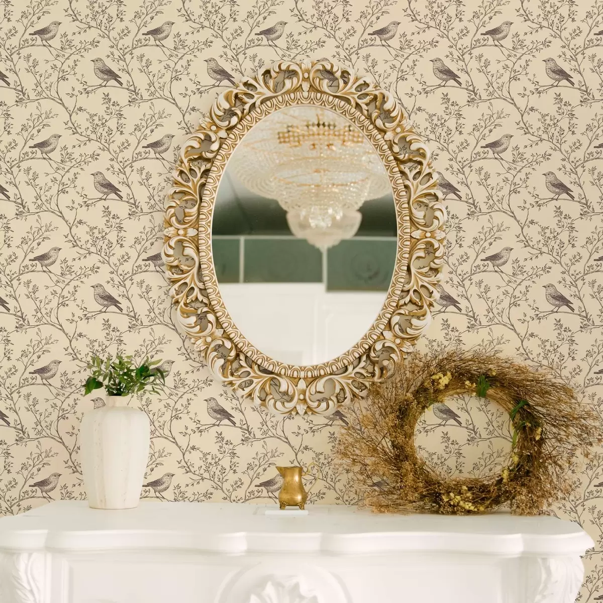 Taustakuva Varpuset oksilla a00066