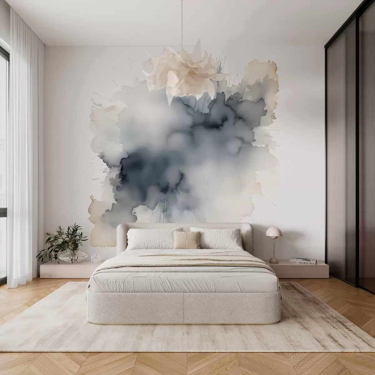 Valokuvatapetti Tahra akvarellijäljitelmä w03568