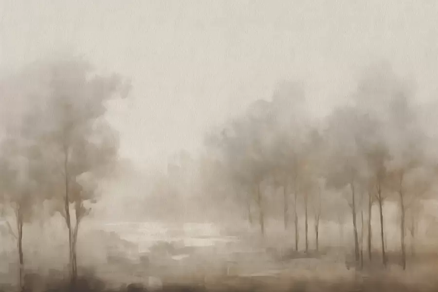 Valokuvatapetti Abstrakti metsä seepia-efektillä w03596