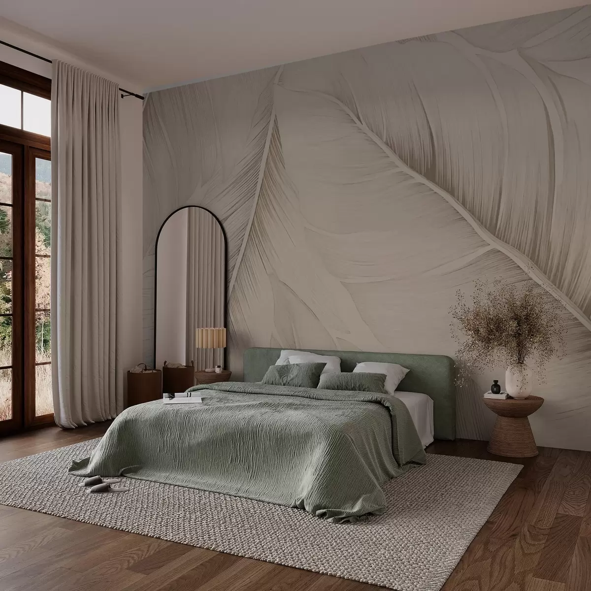 Valokuvatapetti Lehdet w03610