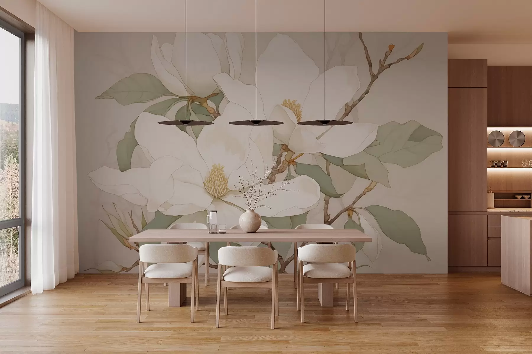 Valokuvatapetti Magnoliat w03623