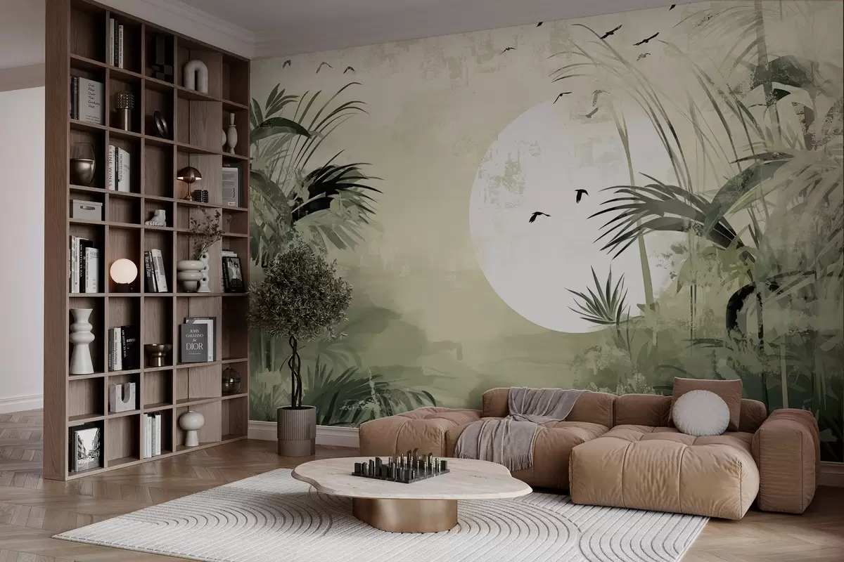 Valokuvatapetti Grunge-tyylinen auringonlasku w03695