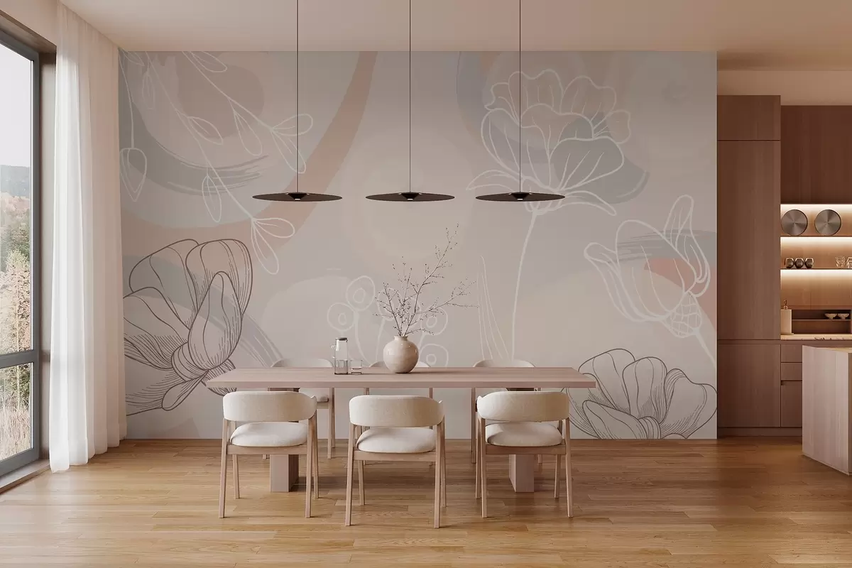 Valokuvatapetti Kukkakuviot w03586