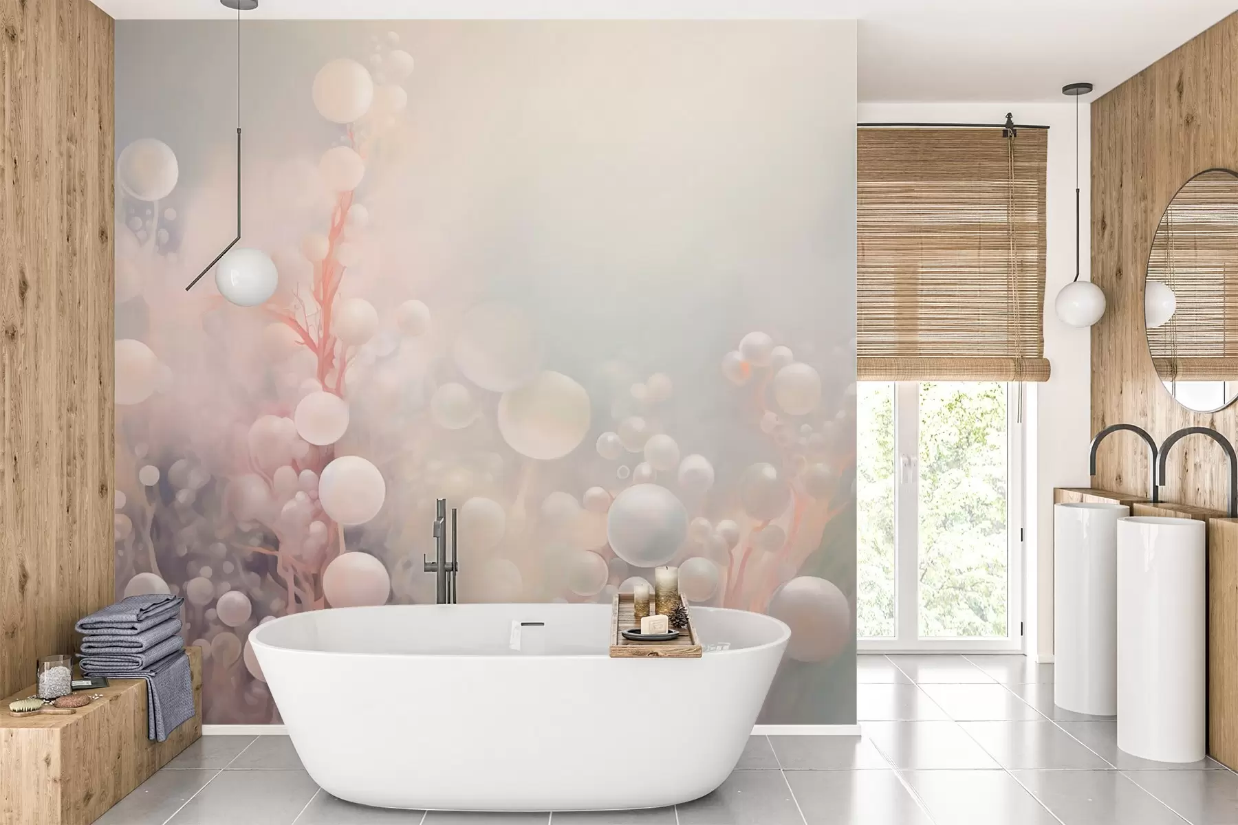 Valokuvatapetti Abstrakteja kuplia w03771