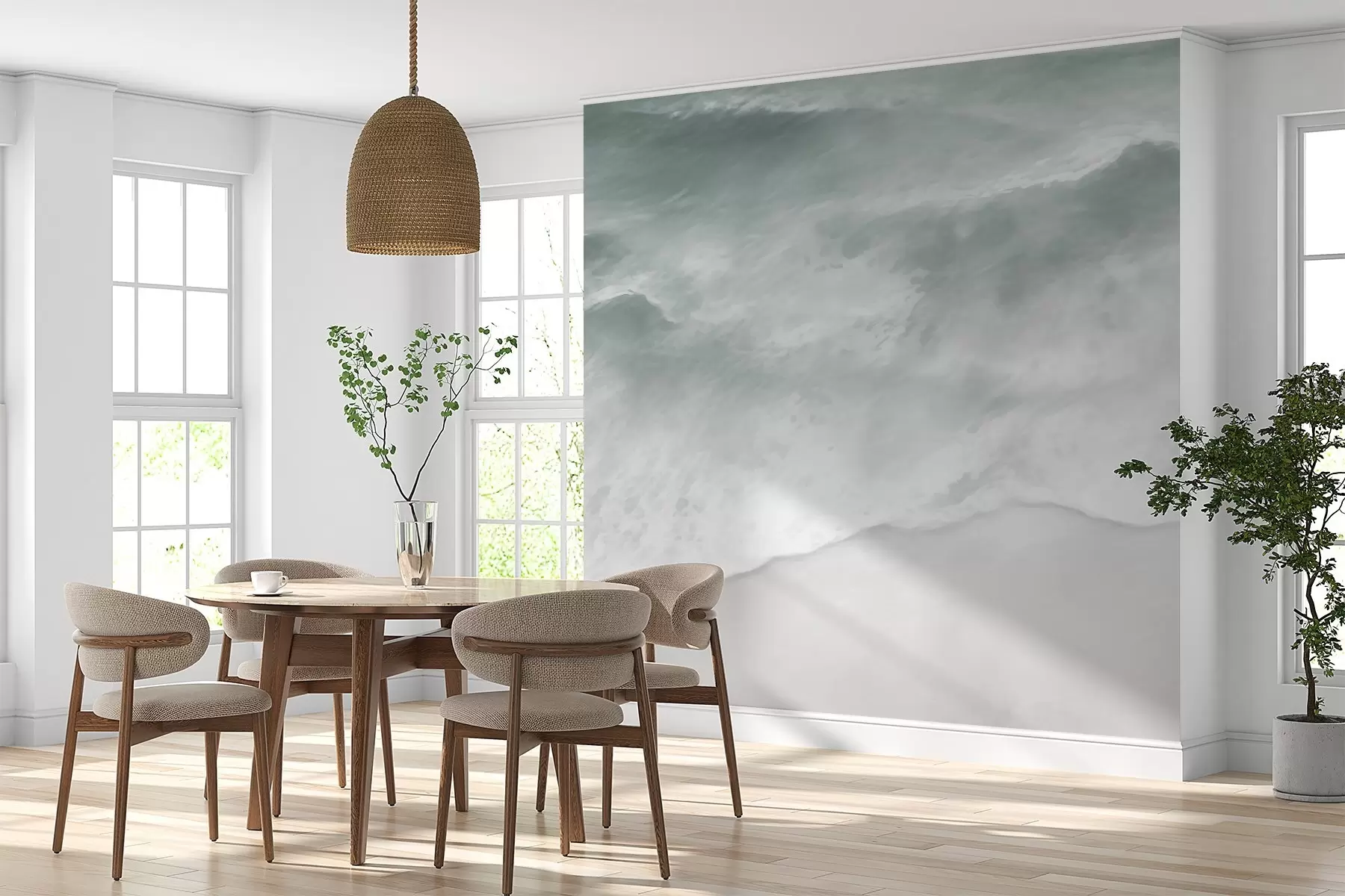 Valokuvatapetti Coastal Calm,meren aallot, hiekka, ranta, vaahto, vesi w03787v1