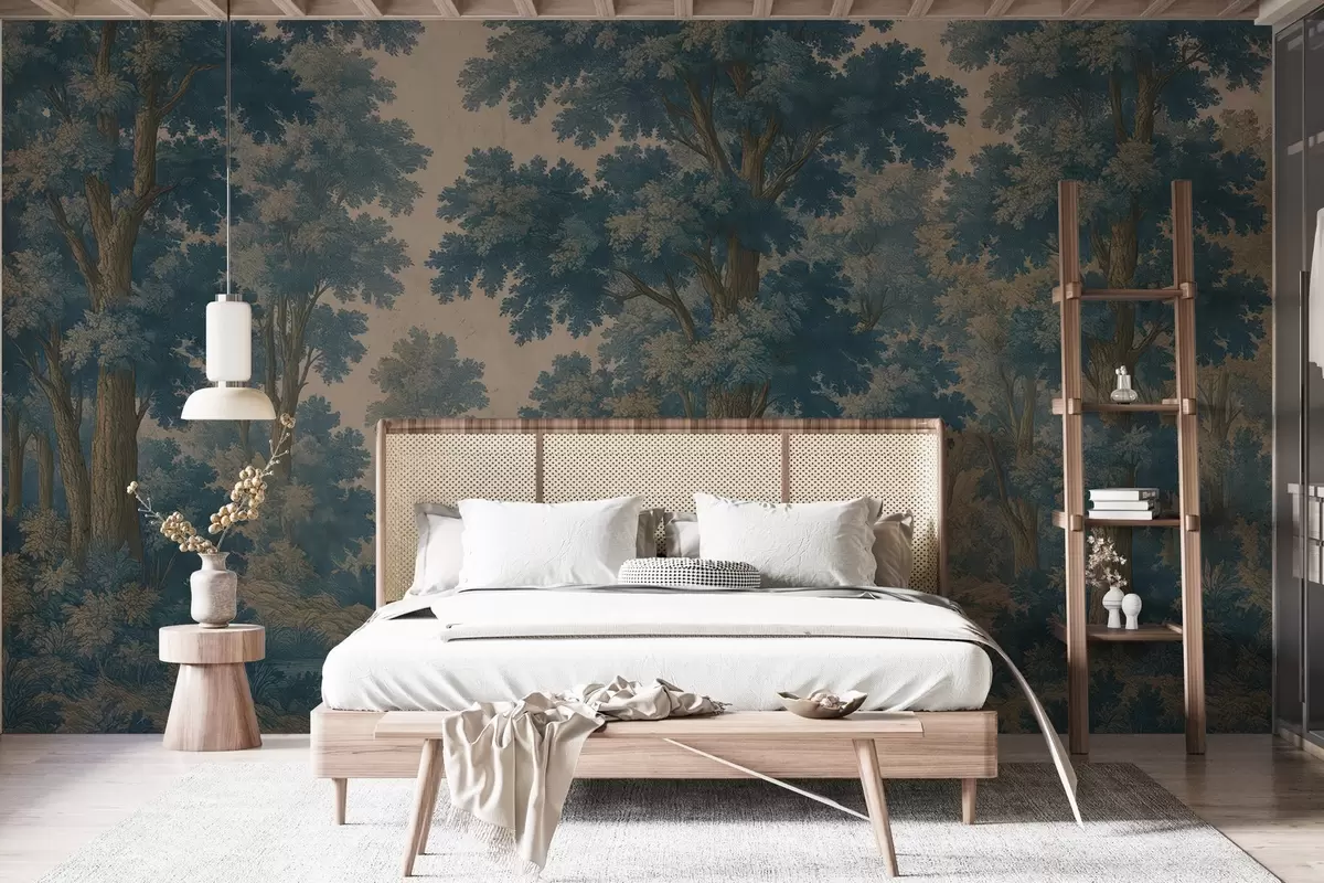 Valokuvatapetti Moderni kuva metsästä grunge-tyylillä w03822