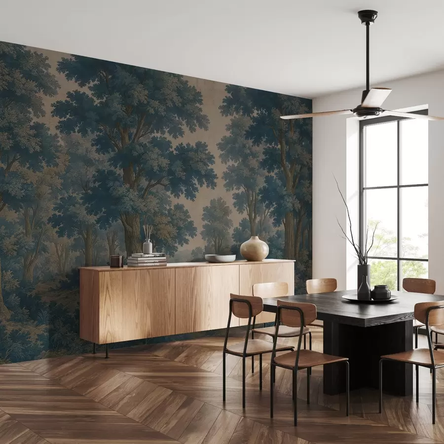 Valokuvatapetti Moderni kuva metsästä grunge-tyylillä w03822