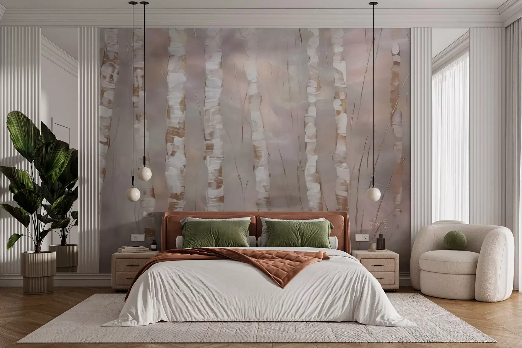 Valokuvatapetti Abstraktit puut w03851