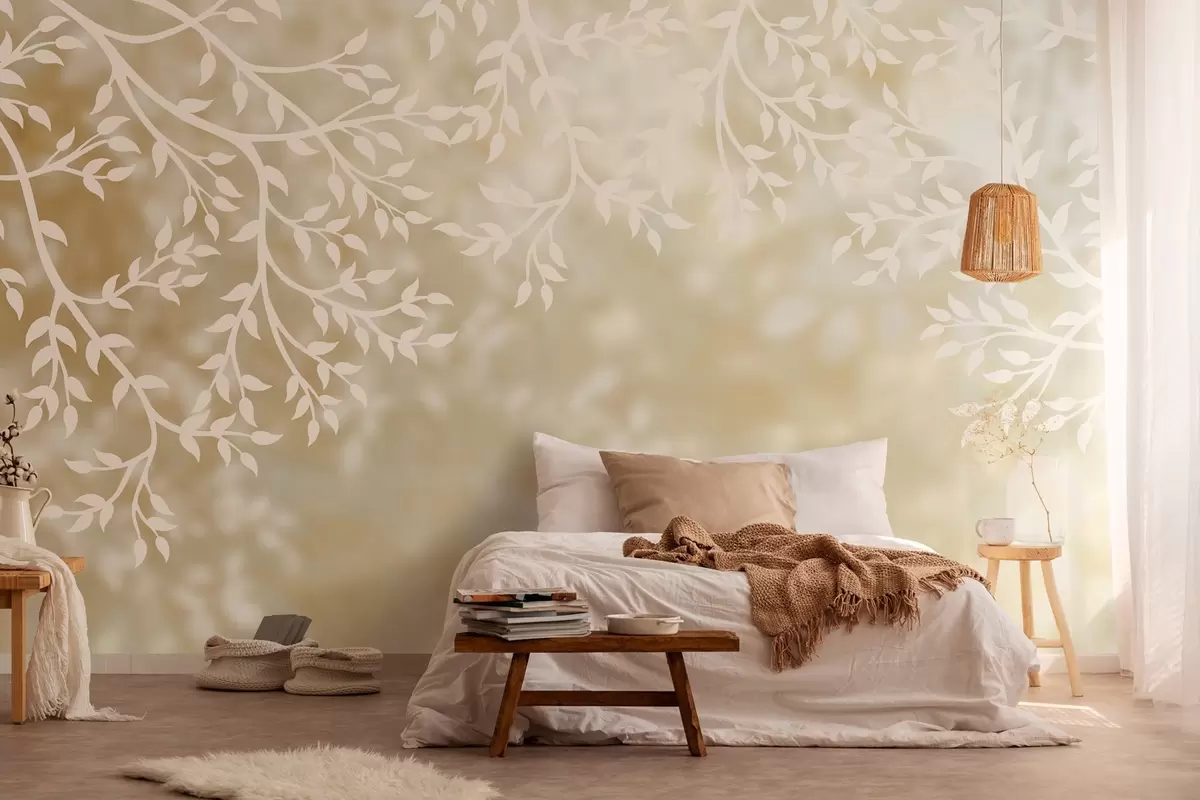 Valokuvatapetti aurinkoiset oksat w03765