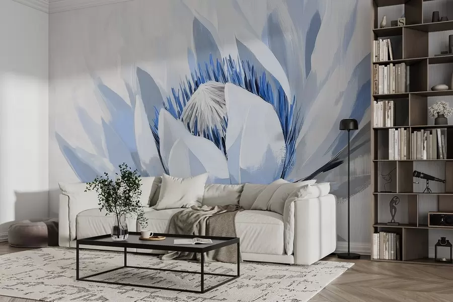 Valokuvatapetti Suuri abstrakti kukka akryyli w09066v1