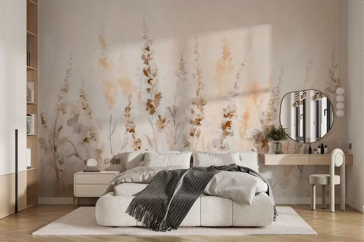 Valokuvatapetti Vintage laventeli kenttä w09069v2