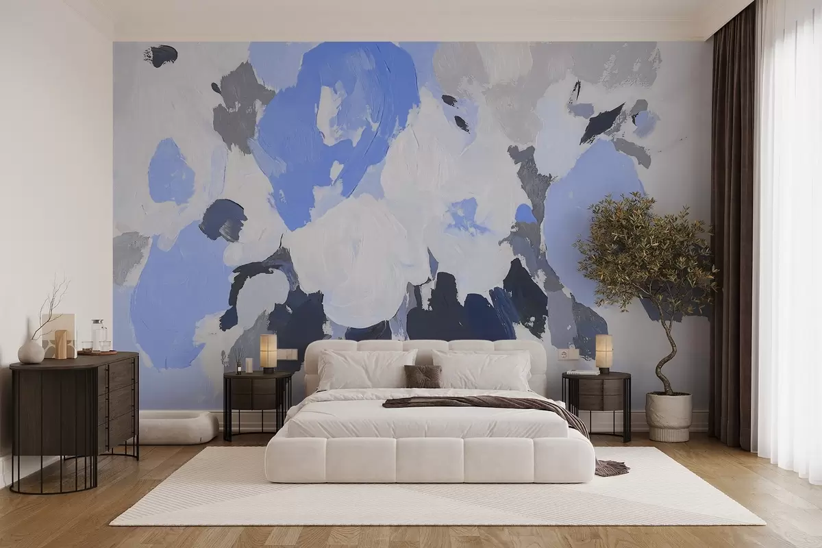 Valokuvatapetti Abstrakti akryyli kukkia w09070v2