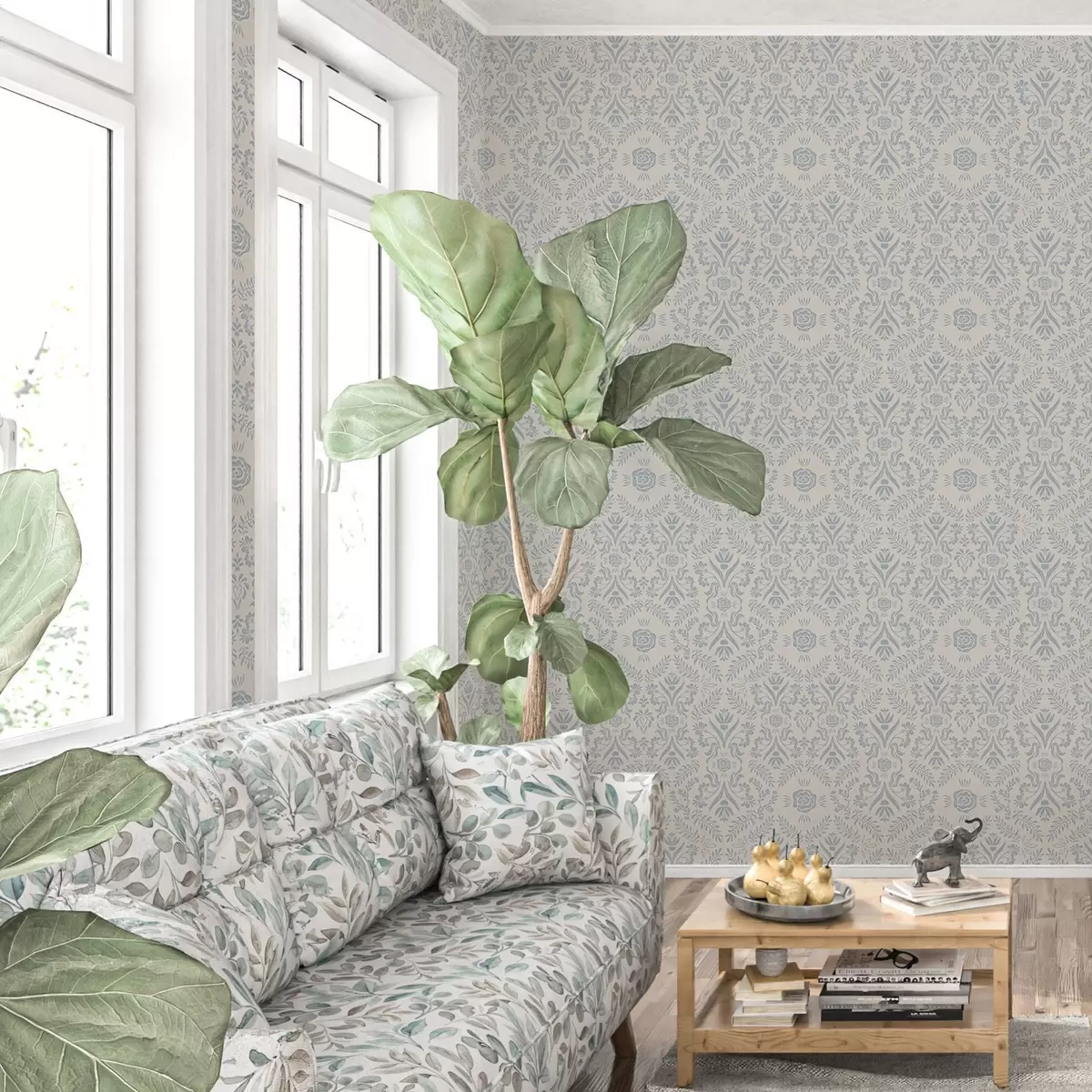 Taustakuva Siniset kuviot a00113