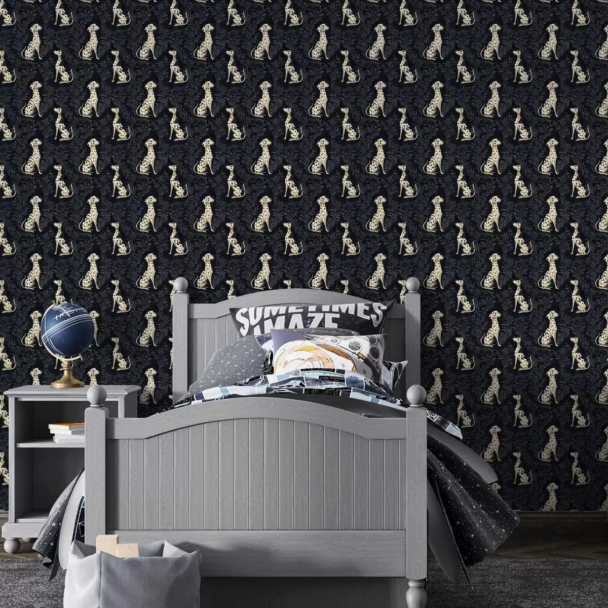 Taustakuva Dalmatialaiset tummalla taustalla a00121