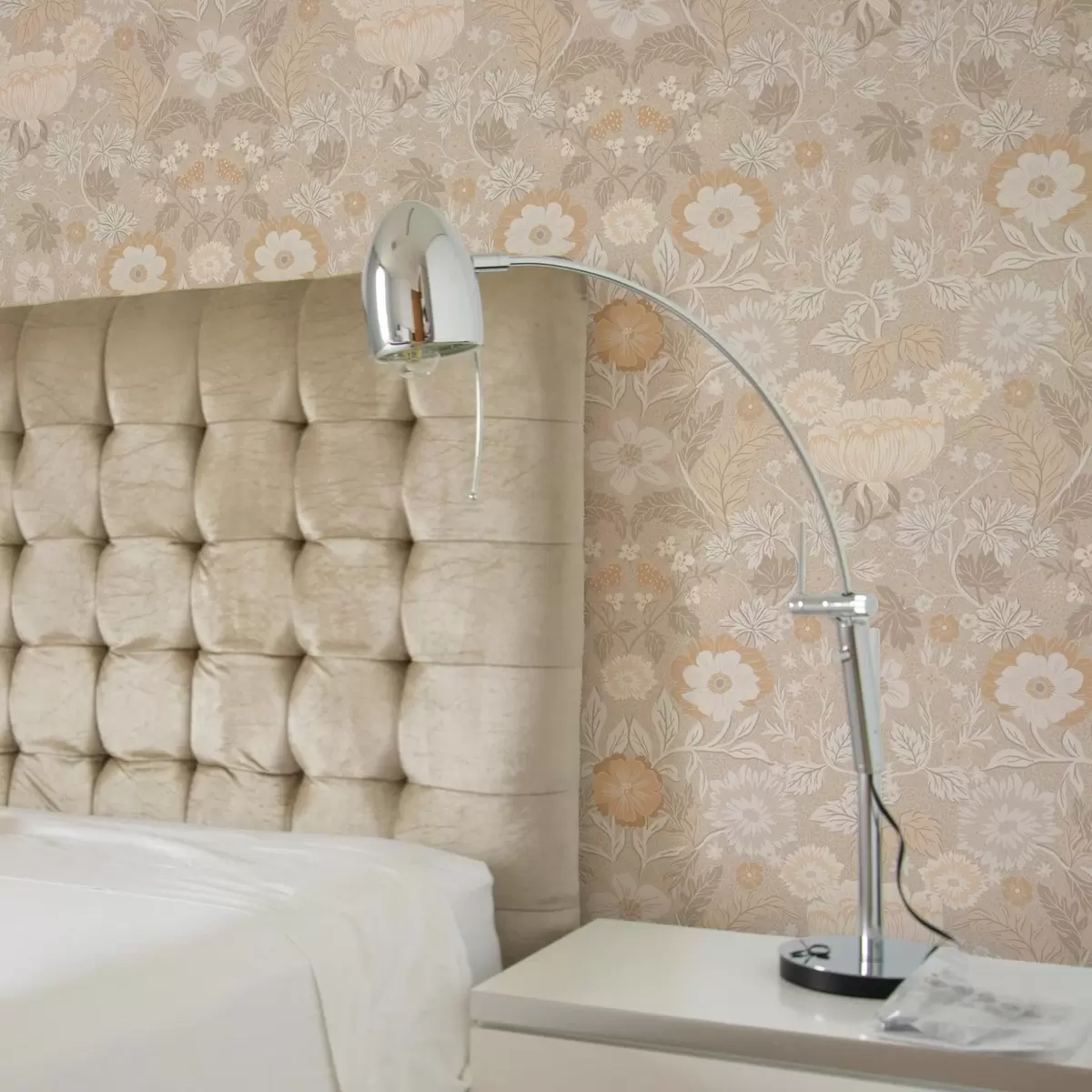 Taustakuva Beige kukkakuvio pastellin paletissa a00145