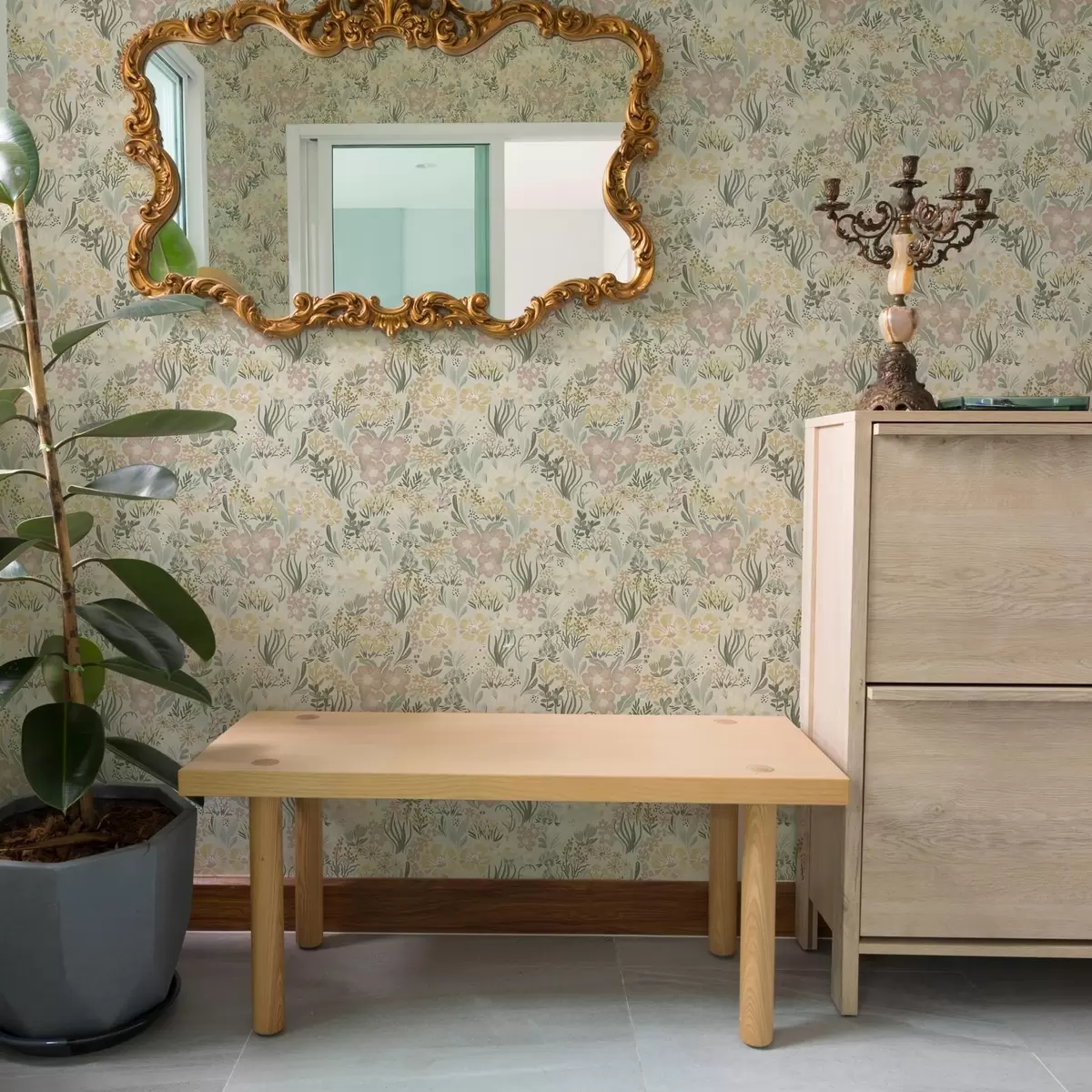 Taustakuva Kukkakuvio pastellin paletissa a00154v1