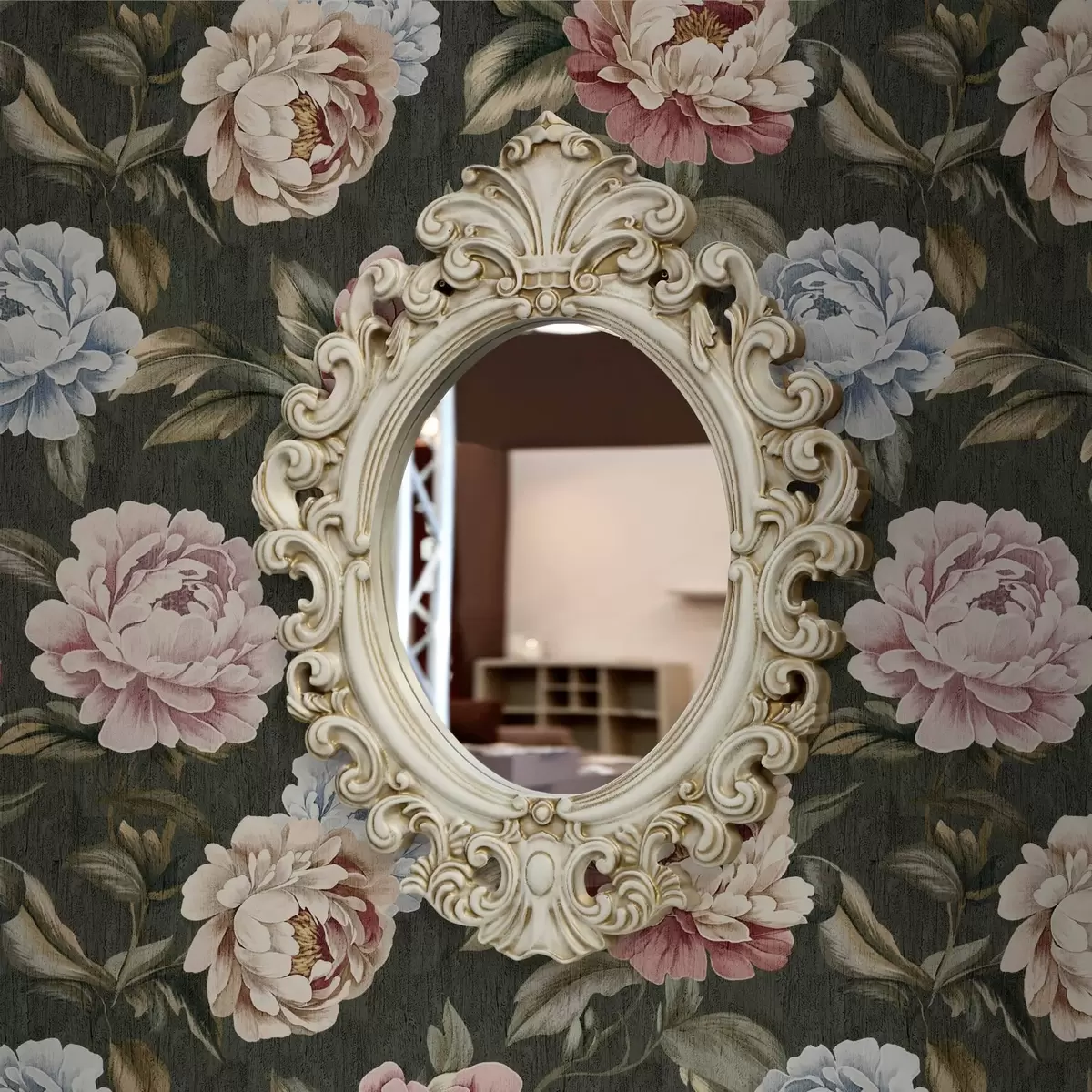 Taustakuva Pionit tummanvihreällä taustalla a00106