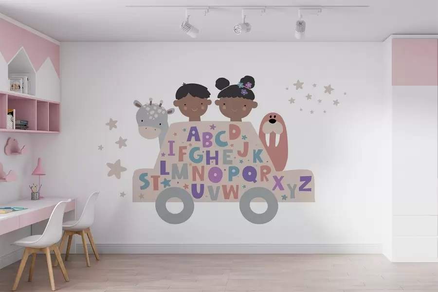 Valokuvatapetti Lapset ja aakkoset w03934v5