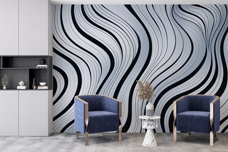 Valokuvatapetti Abstraktit aallot w04022v1