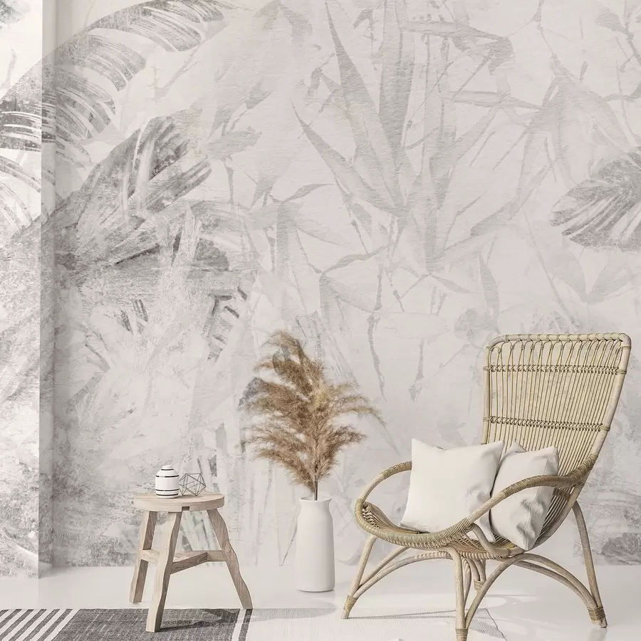 Valokuvatapetti Floral abstraktio grunge-tyyliin jäljitelmä hankauksen kanssa w03926