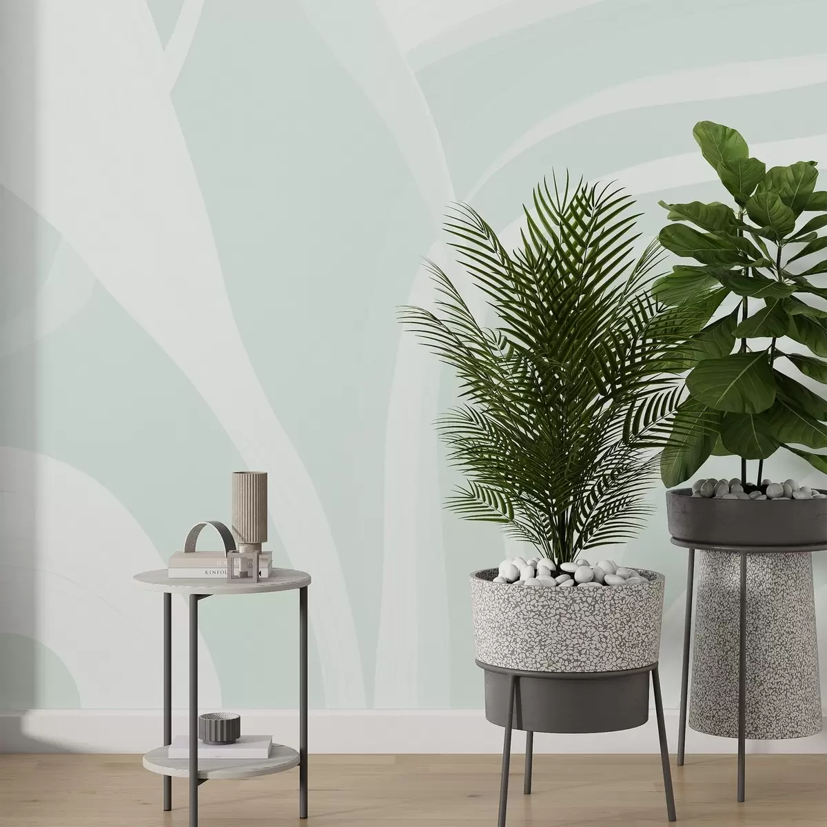 Valokuvatapetti Pehmeät linjat w04041v2