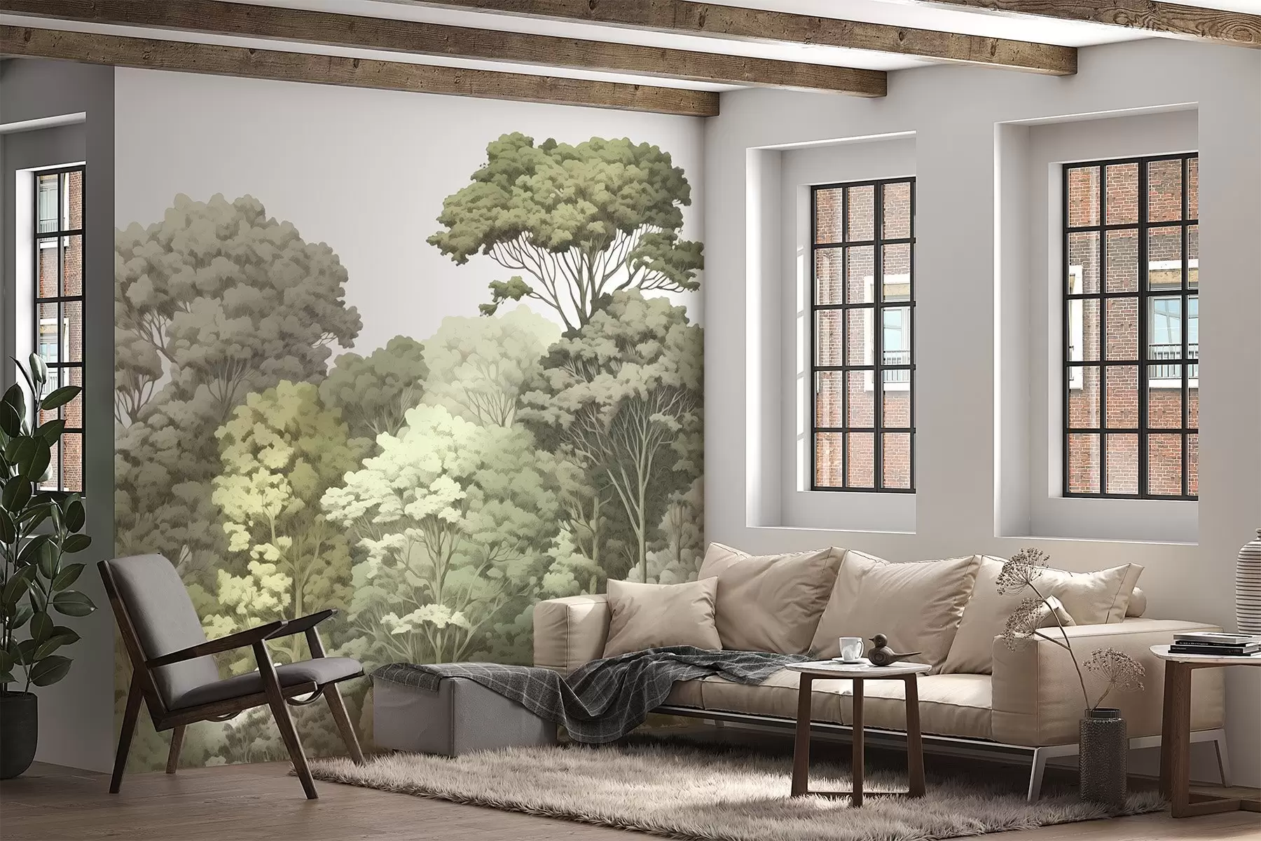 Valokuvatapetti Metsän kruunut w04044