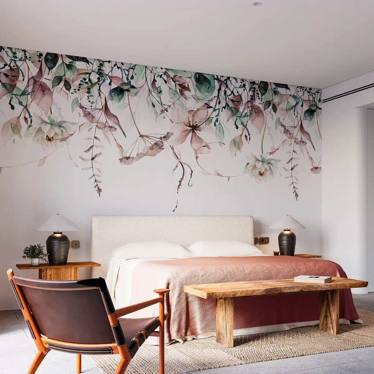 Valokuvatapetti Hajallaan olevat kukat w09170