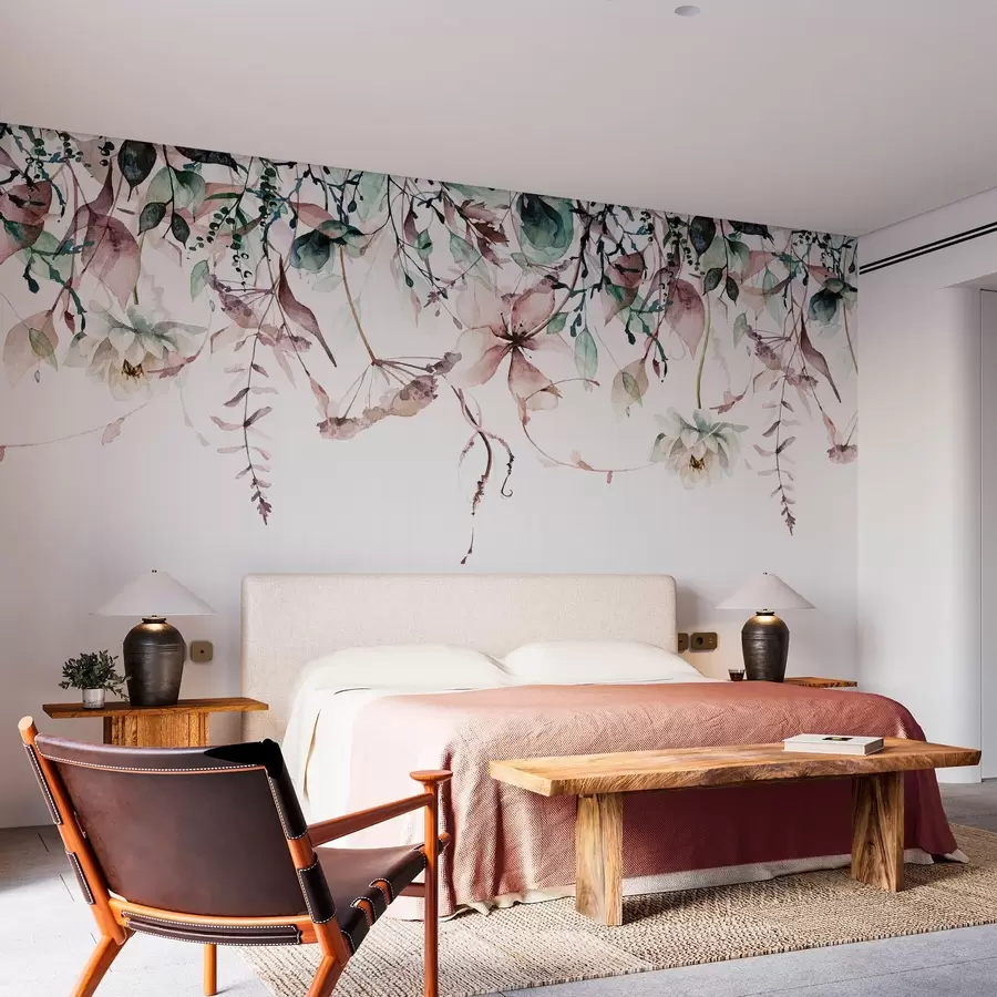 Valokuvatapetti Hajallaan olevat kukat w09170