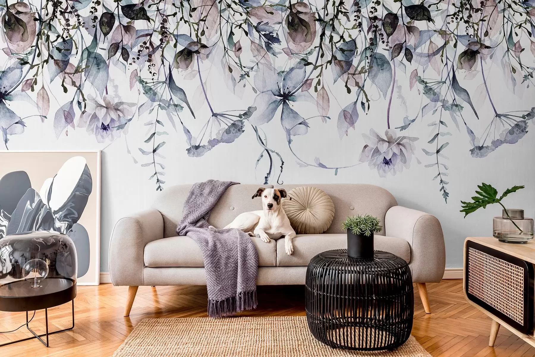 Valokuvatapetti Hajallaan olevat kukat w09170v1