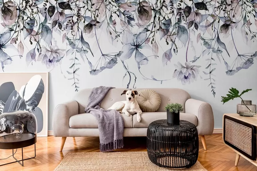 Valokuvatapetti Hajallaan olevat kukat w09170v1