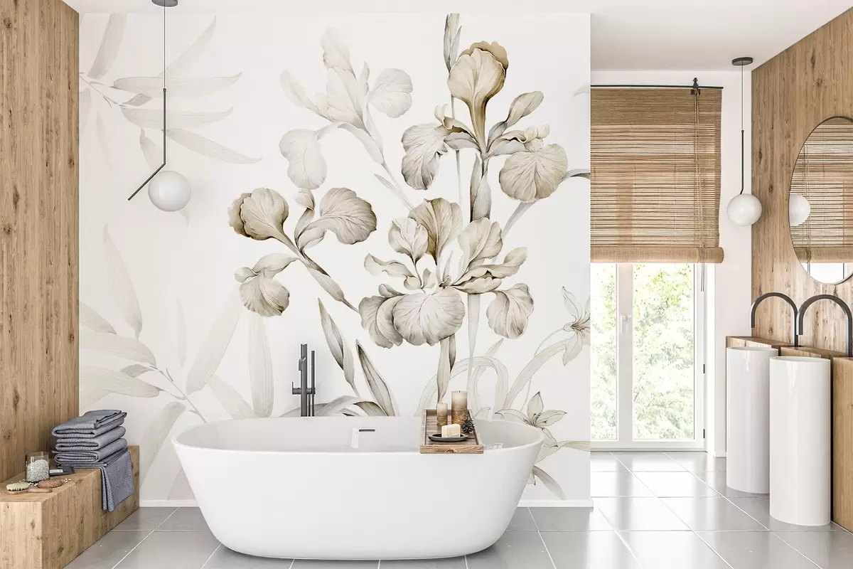 Valokuvatapetti Iirikset, beigen sävyjä w03955v2