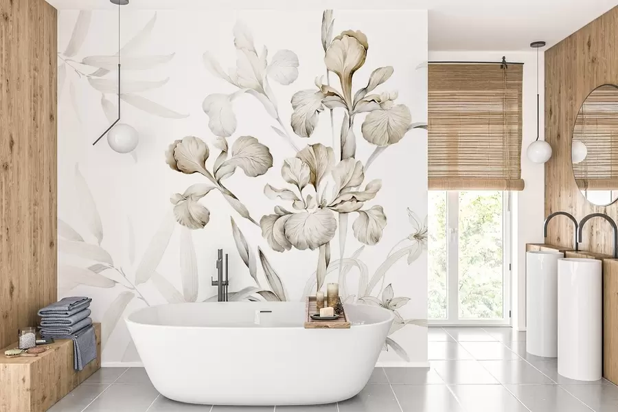 Valokuvatapetti Iirikset, beigen sävyjä w03955v2