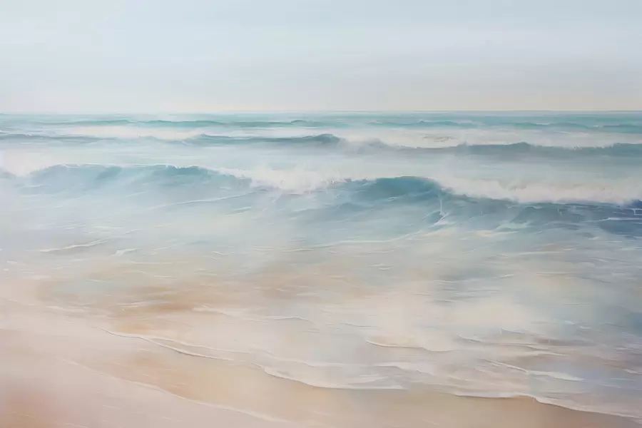 Valokuvatapetti Merimaisema jäljitelmä maalaus w04103