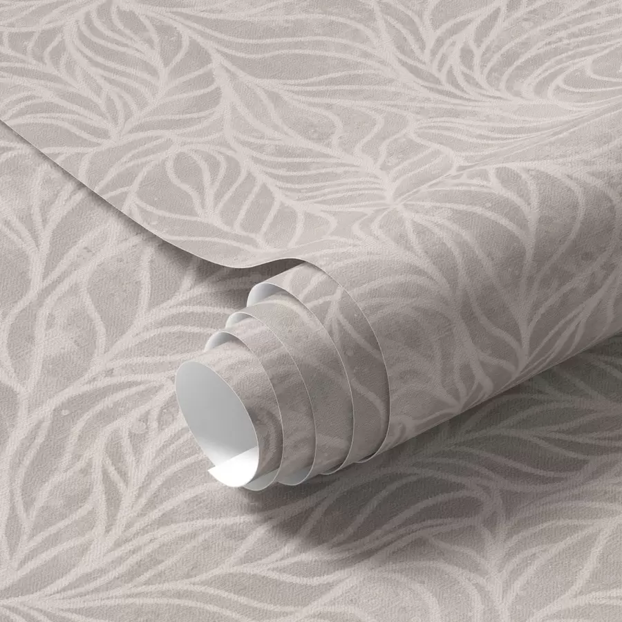 Valokuvatapetti Beige abstrakti rakenne, jossa on sileitä lehtien viivoja a00179