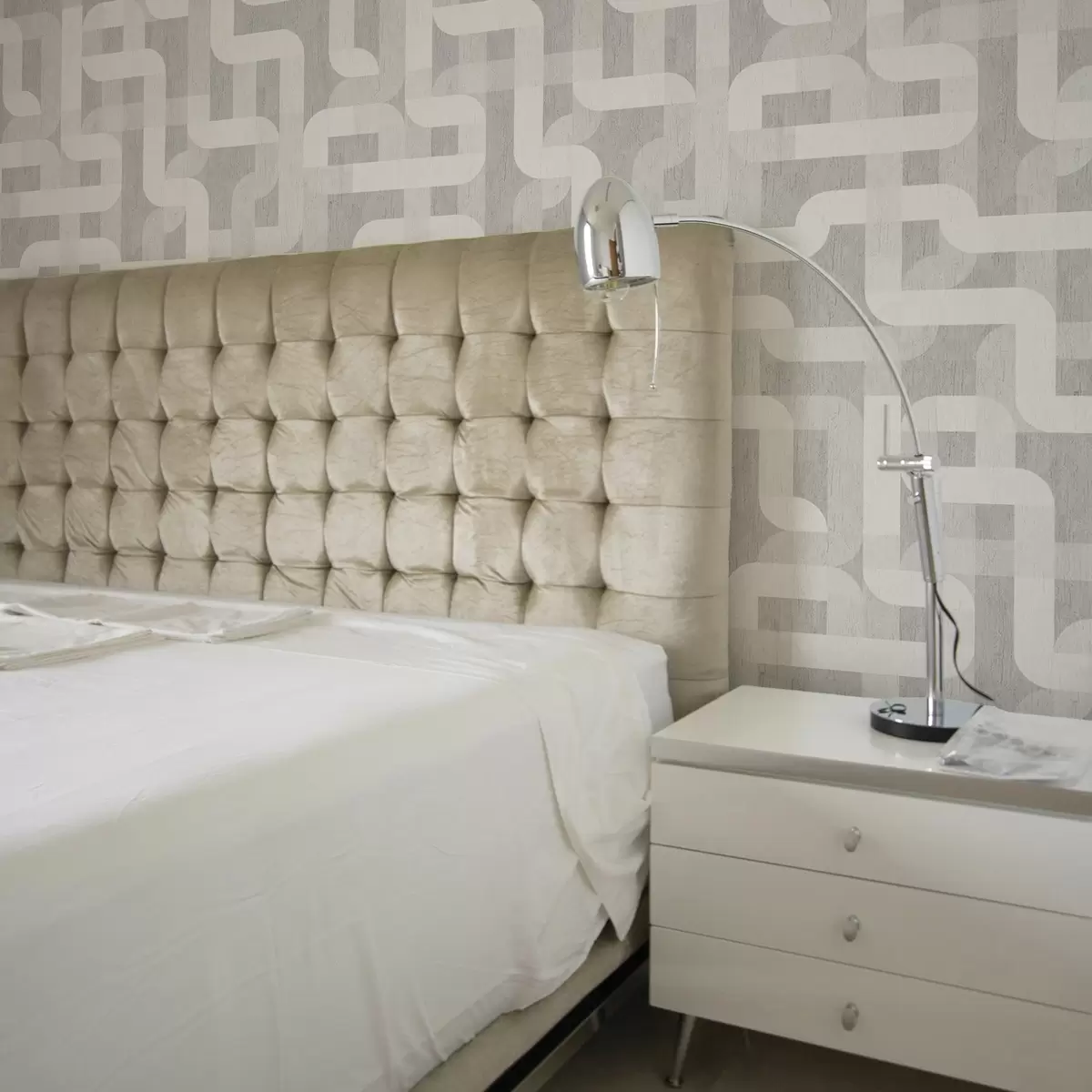 Taustakuva Moderni graafinen kuvio kaarevilla viivoilla a00190