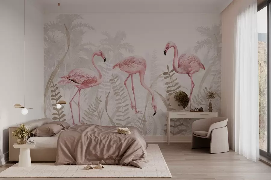 Valokuvatapetti Flamingo w04122