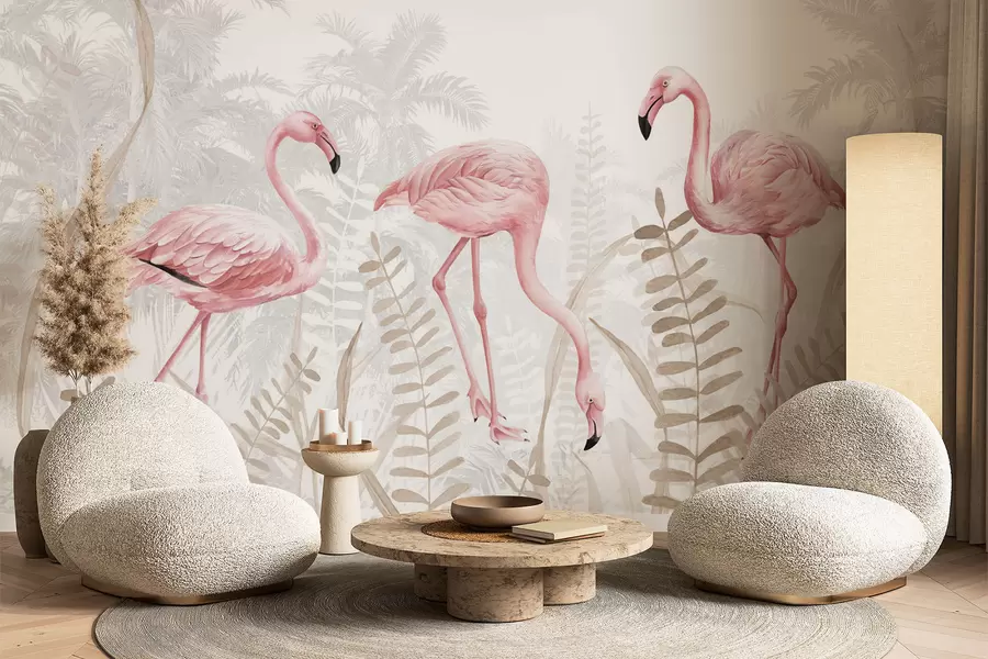 Valokuvatapetti Flamingo w04122