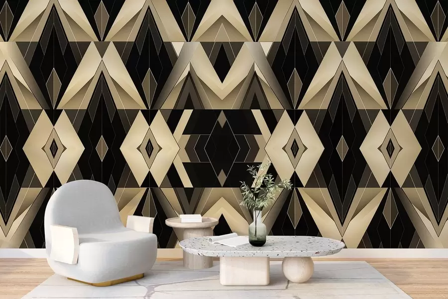 Valokuvatapetti Abstrakteja geometrisia muotoja w04126